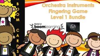 Preview of Level 1 Bundle - Orchestra Instruments Fingering Game