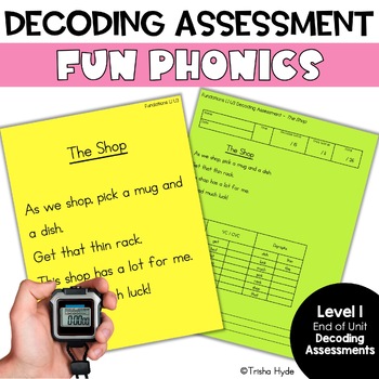 Preview of Level 1 |  Decoding Assessments | Fun Phonics