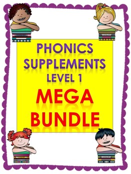 Preview of Level 1 Units 2-14 Phonics supplements, Centers, and Activities MEGA BUNDLE