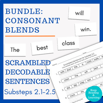 First Grade Scrambled Decodable Sentences Welded Sounds Blends Worksheets