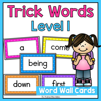 Preview of Level 1 Trick Word Cards