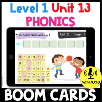 Preview of Level 1 | Unit 13 | Suffixes | BOOM CARDS | Fun Phonics 