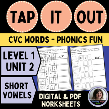 Preview of Level 1 Unit 2 First Grade Phonics | Tap It Out