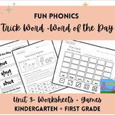 Level 1, Unit 3- FUN PHONICS- Word of the Day, Trick/Sight