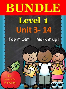 Preview of Level 1 - Units 3 - 14 BUNDLE Tap it Out! Mark it Up!