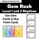 Level 1 and 2 Rhythm Gem Rush Card Game Bundle - Elementar