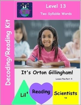 Preview of Two Syllable Words - Decodable Stories, Sentences, and Word Cards (OG)