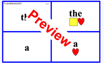 Preview of Level 2 Aligned "Trick" Words to "Heart Words"