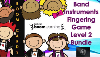 Preview of Level 2 Bundle - Band Instruments Fingering Game
