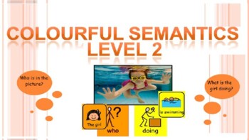 Preview of Level 2 Colourful Semantics activity pack (34 pics) for SLD learners