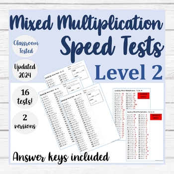 Preview of Level 2: MIXED Multiplication Speed Tests