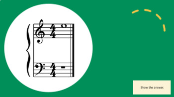 Preview of Level 2 Music Note Reading Digital Flashcards