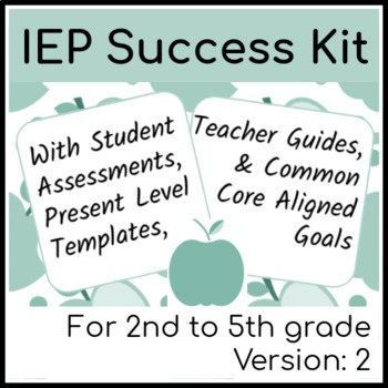 Preview of IEP Writing Kit: Upper Elementary V.2 with Informal Assessments & Goal Banks