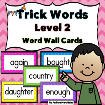 Preview of Level 2 Trick Word Cards