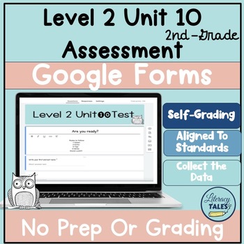 Preview of Level 2  Unit 10 Phonics  Test Google Form