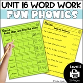 Level 2 Unit 16 |  Diphthongs au & aw | Word Work | Fun Phonics