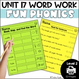 Level 2 Unit 17 |  Syllable -le | Word Work | Fun Phonics