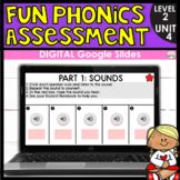 Fun Phonics Assessment for Level 2 Unit 4 with Audio Dicta