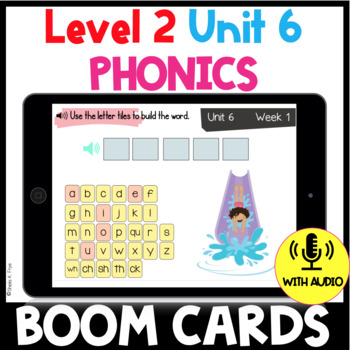 Preview of Level 2 | Unit 6 | vce Syllable | BOOM CARDS | Fun Phonics