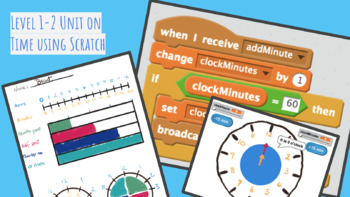 Preview of Level 2 Unit on Time using Scratch