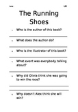 Level 20 text: The Running Shoes worksheet