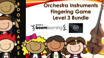 Preview of Level 3 Bundle - Orchestra Instruments Fingering Game