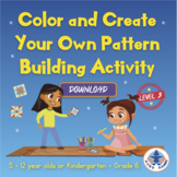 Level 3 - Color and Create Your Own Pattern building Activity