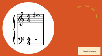 Preview of Level 3 Music Note Reading Digital Flashcards