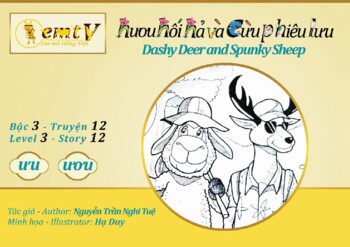 Preview of Level 3 - Story 12 "Hươu và Cừu - Dashy Deer and Spunky Sheep" (ưu, ươu)