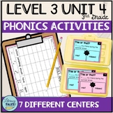 Level 3 Unit 4 Week 1 & 2 Centers & task Cards Suffixes, W
