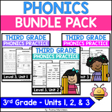 3rd Grade Phonics Units 1 - 3 Bundle