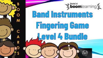 Preview of Level 4 Bundle - Band Instruments Fingering Game