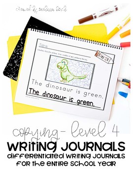 Preview of Differentiated Writing Curriculum- Level 4 (Copying)
