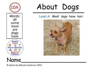 Preview of About Dogs Nonfiction #10A