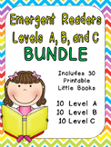 Levels A, B, and C Emergent Reader Mega Bundle for Kinderg