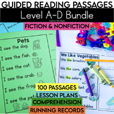 Level A-D Guided Reading Passages Bundle | Fiction & Nonfi