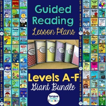 Preview of Level A - F Guided Reading Lesson Plans Bundle