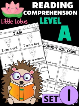 Preview of Level A Reading Comprehension Passages & Questions - SET 1