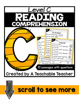 Level C Reading Prehension Passages And Questions By A