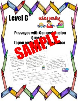 Preview of Level C Reading and Comprehension Mini bundle