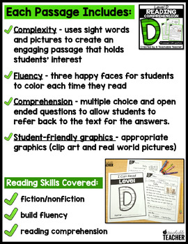 Level D Reading Comprehension Passages and Questions by A ...