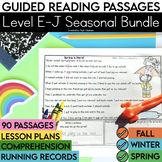 Level E-J Seasonal Guided Reading Passages Bundle | Lesson