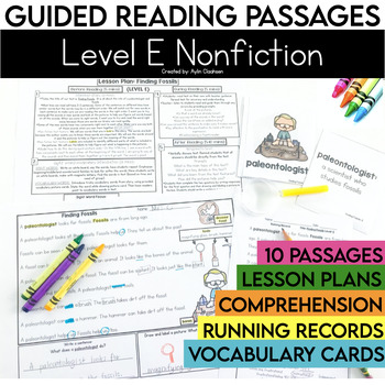 Preview of Level E Nonfiction Guided Reading Passages with Comprehension Questions