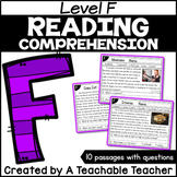 Level F Reading Comprehension Passages and Questions
