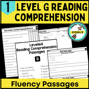 Level G Reading Comprehension Passages and Questions by Make It Simple 101