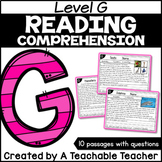 Level G Reading Comprehension Passages and Questions Digit