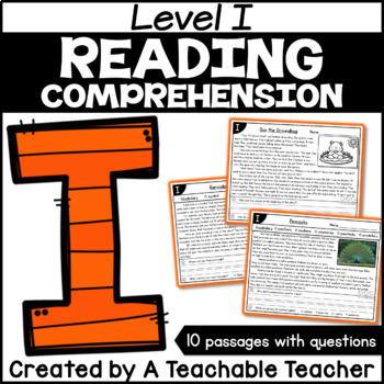 Preview of Level I Reading Comprehension Passages and Questions Digital Resource