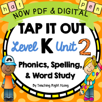 Preview of Unit 2 Level K Kindergarten Phonics | Tap It Out Fun