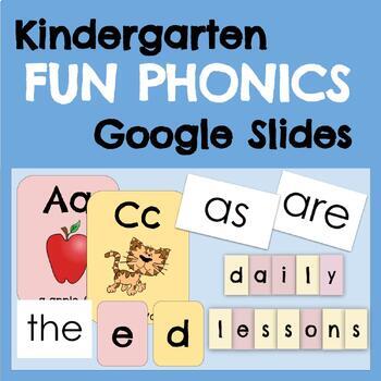 Preview of Level K Fun Phonics Google Slides: Unit 5