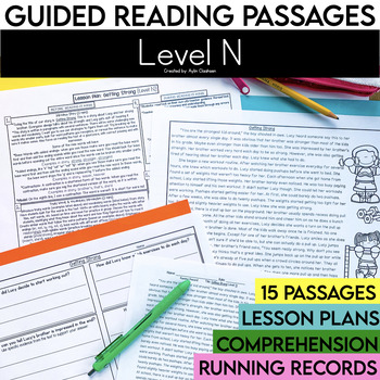 Preview of Level N Guided Reading Passages with Comprehension Questions | 3rd Grade Fiction